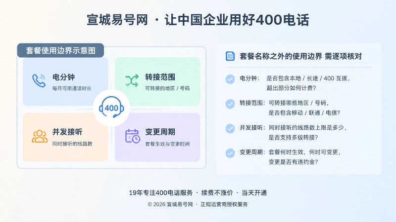 套餐使用边界与计费规则示意图
